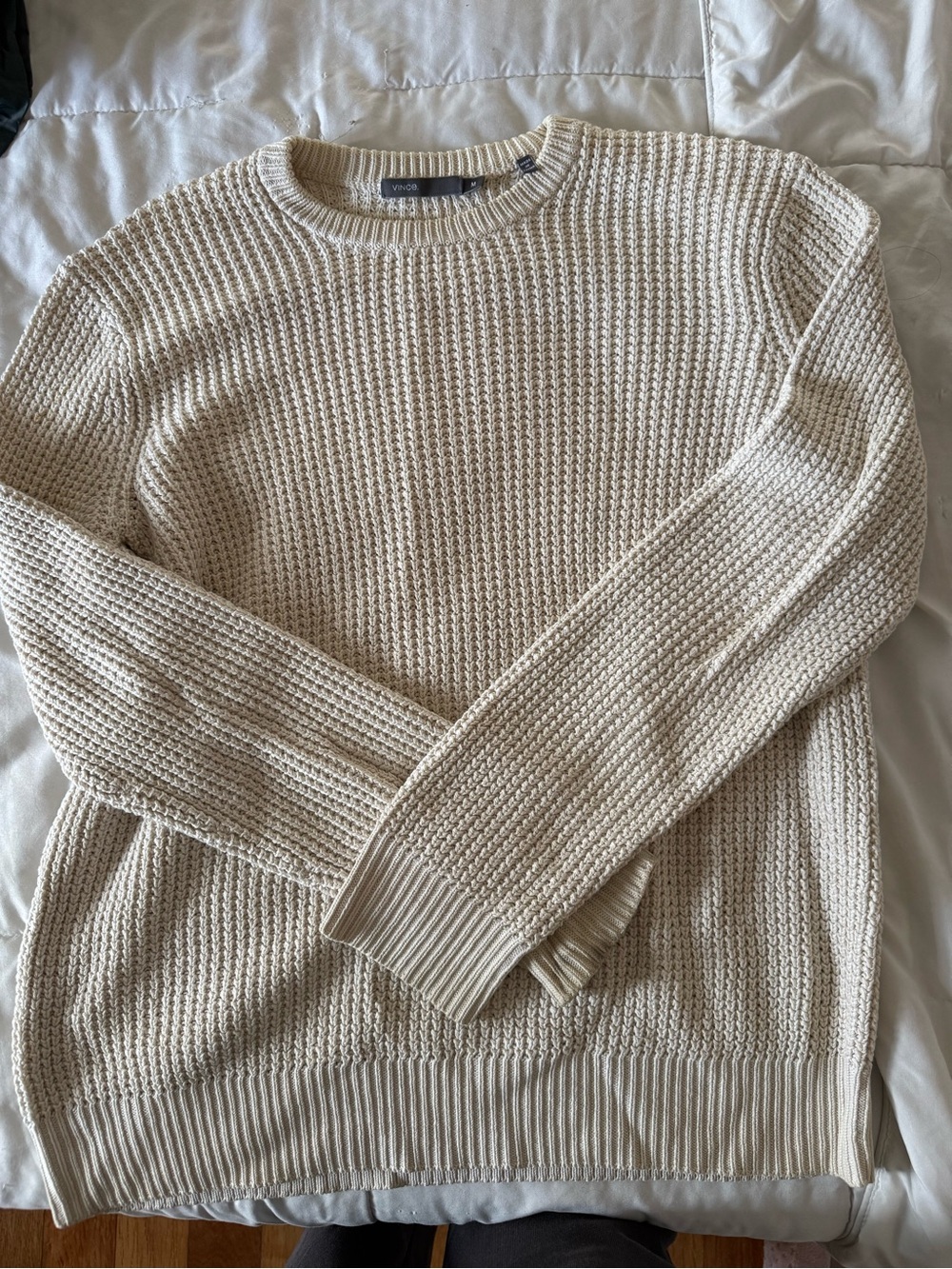 Vince Men's Crewneck Sweater in Cream